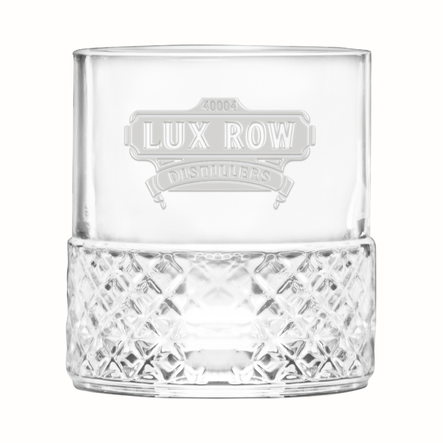 Lux Row Distillers Etched Roma Rocks Glass – 10¼ oz.