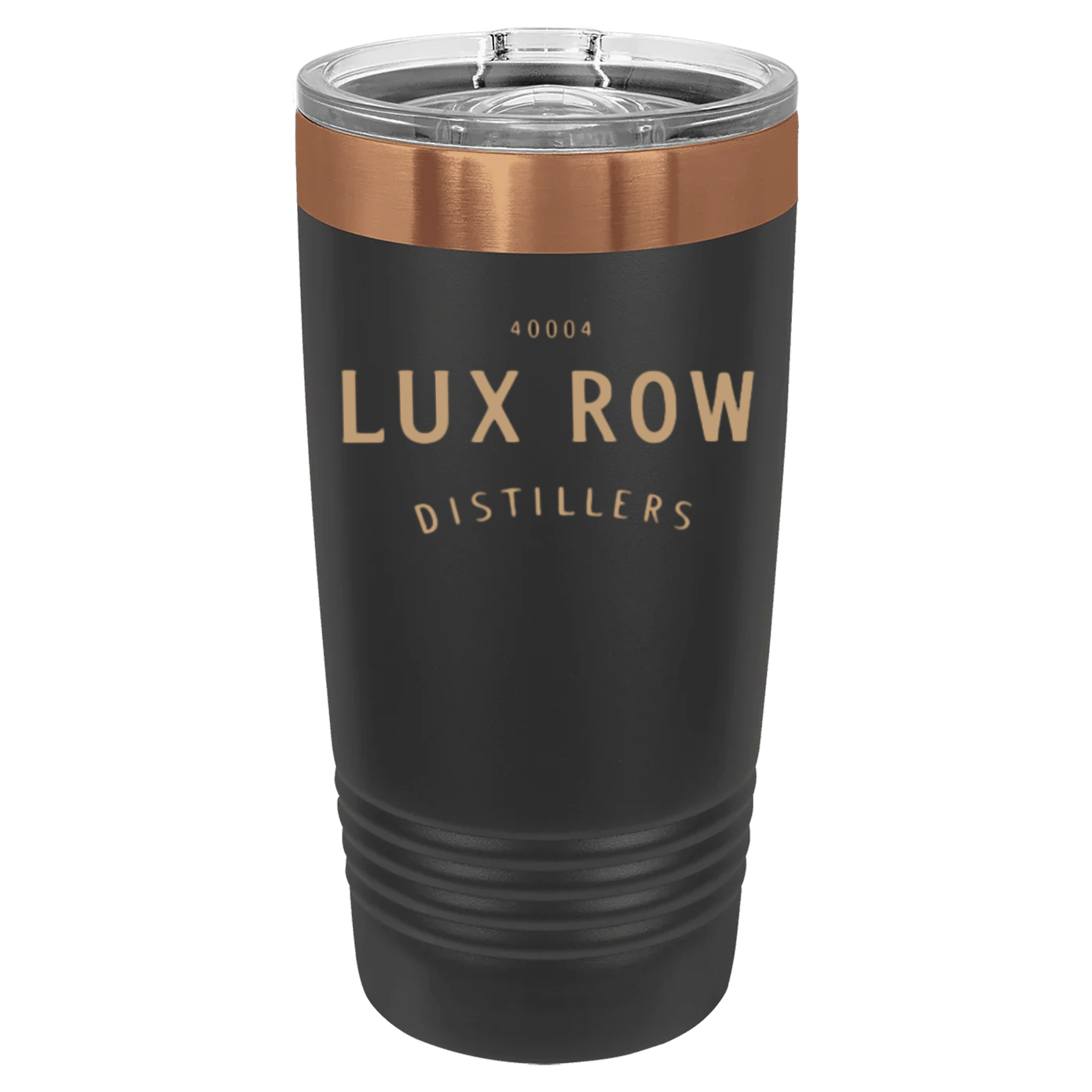 Lux Row Distillers Black & Copper Polar Camel Tumbler – 20 oz.