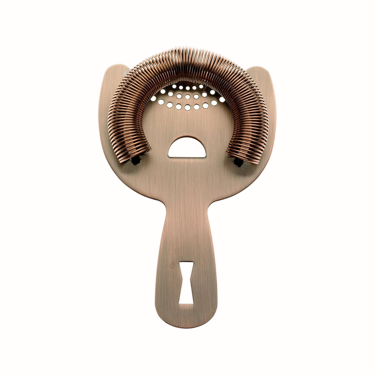 Lux Row Distillers Antique Copper-Plated Strainer from Barfly