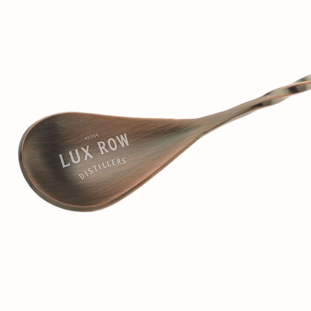 Lux Row Distillers Antique Copper-Plated Mixing Spoon from Barfly