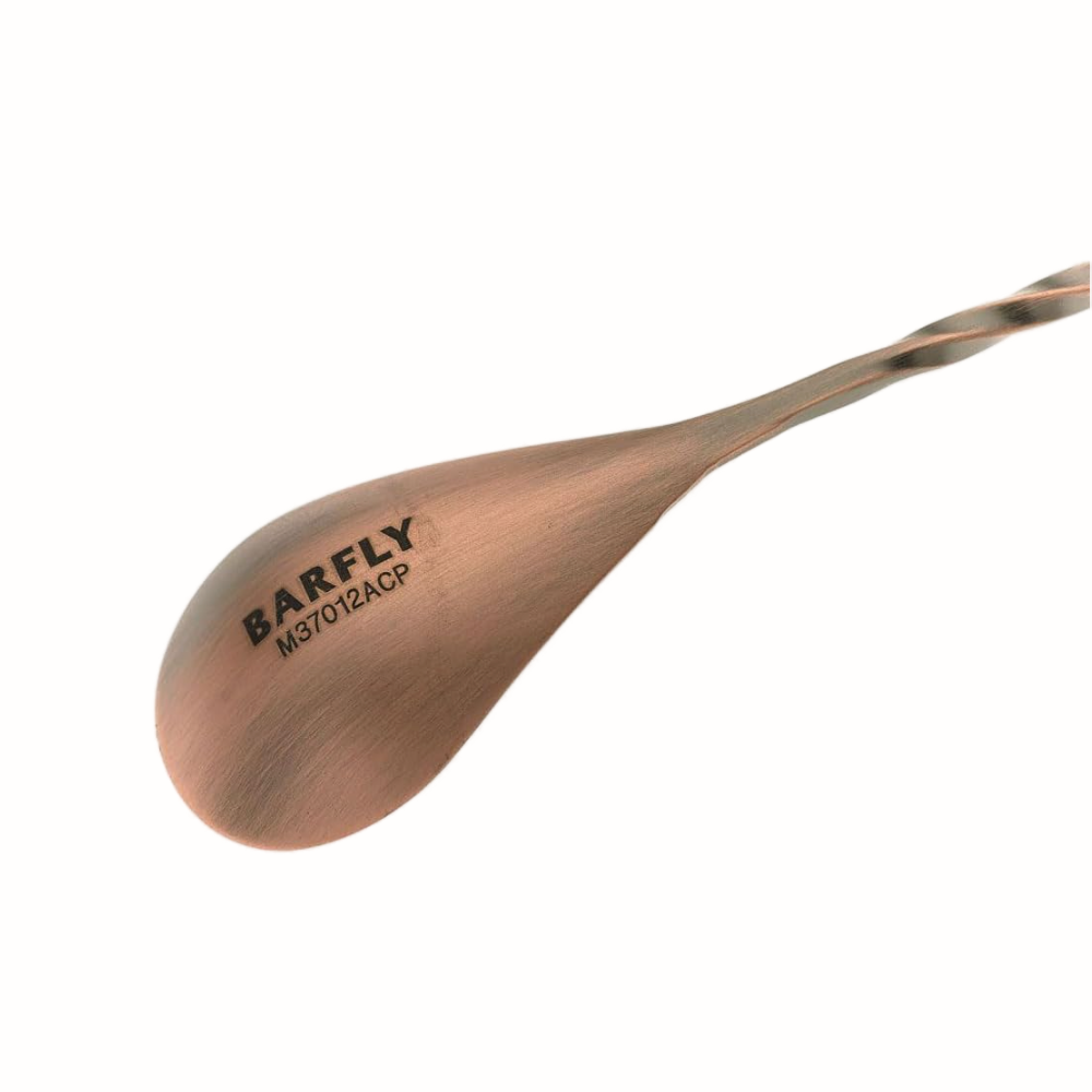 Lux Row Distillers Antique Copper-Plated Mixing Spoon from Barfly